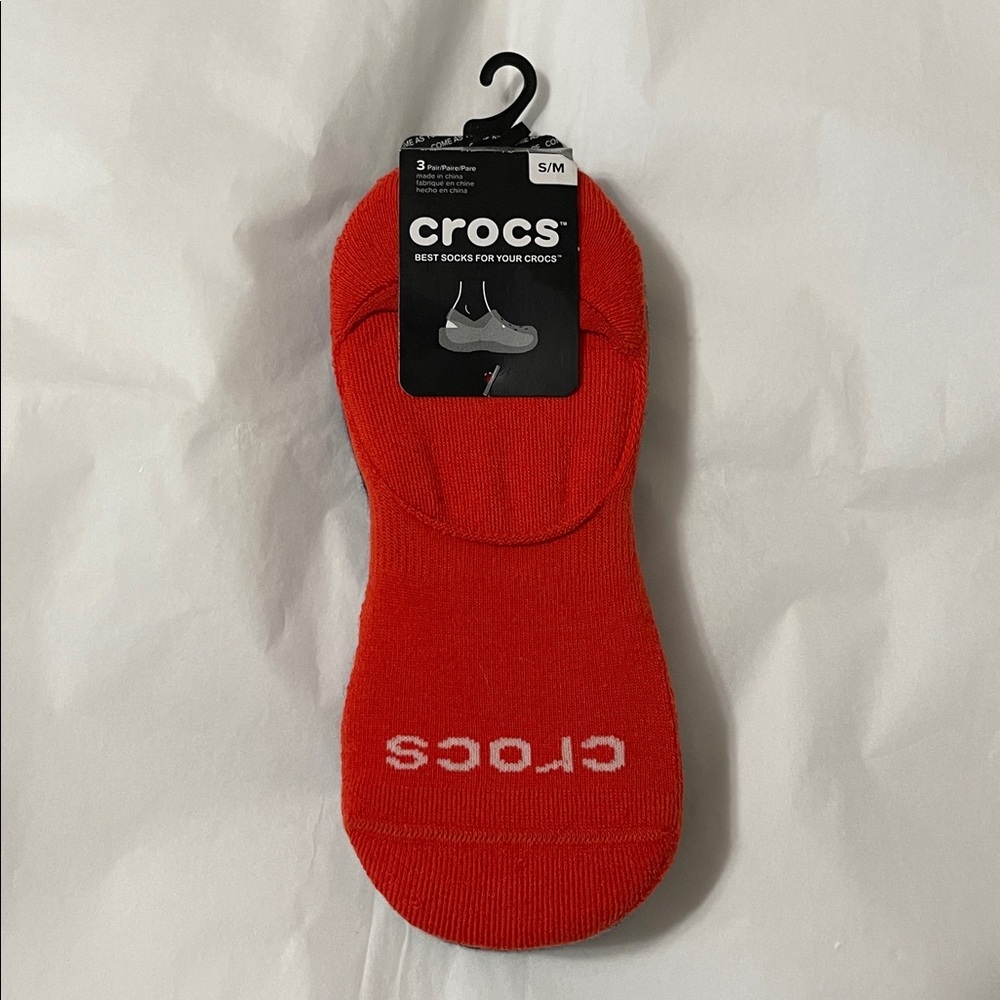 ✨Crocs socks (3 pair - multi color) - Brand New With Tag✨
